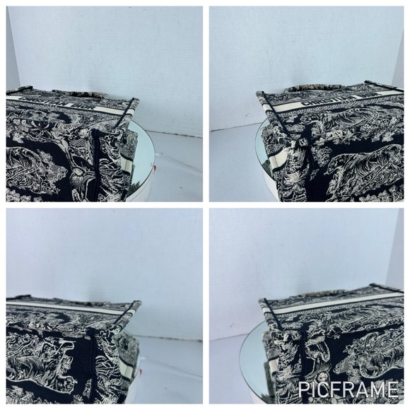 Christian Dior Book Tote Toile Canvas Bag Navy Small CHANEL bag & chanel wallet - Picture 4 of 13